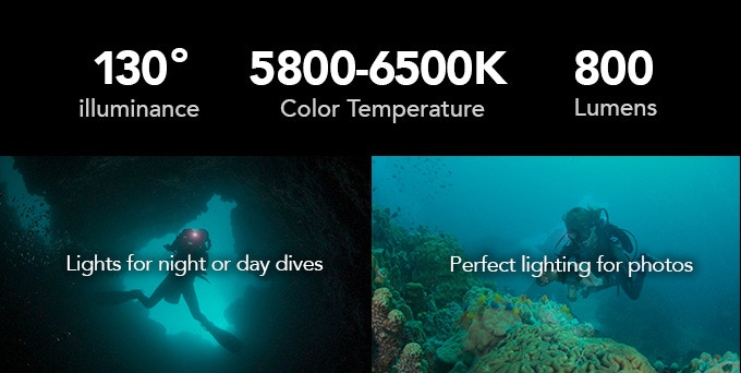 HotDive is perfect for underwater photos or even night diving