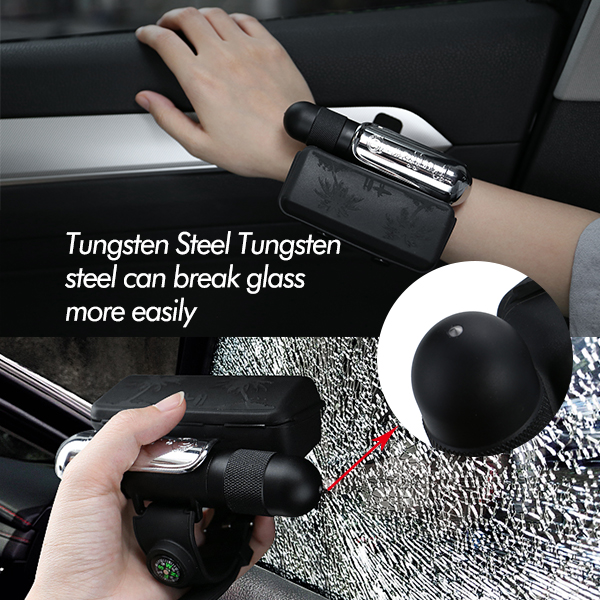 Tungsten Steel Tungsten steel can break glass more easily